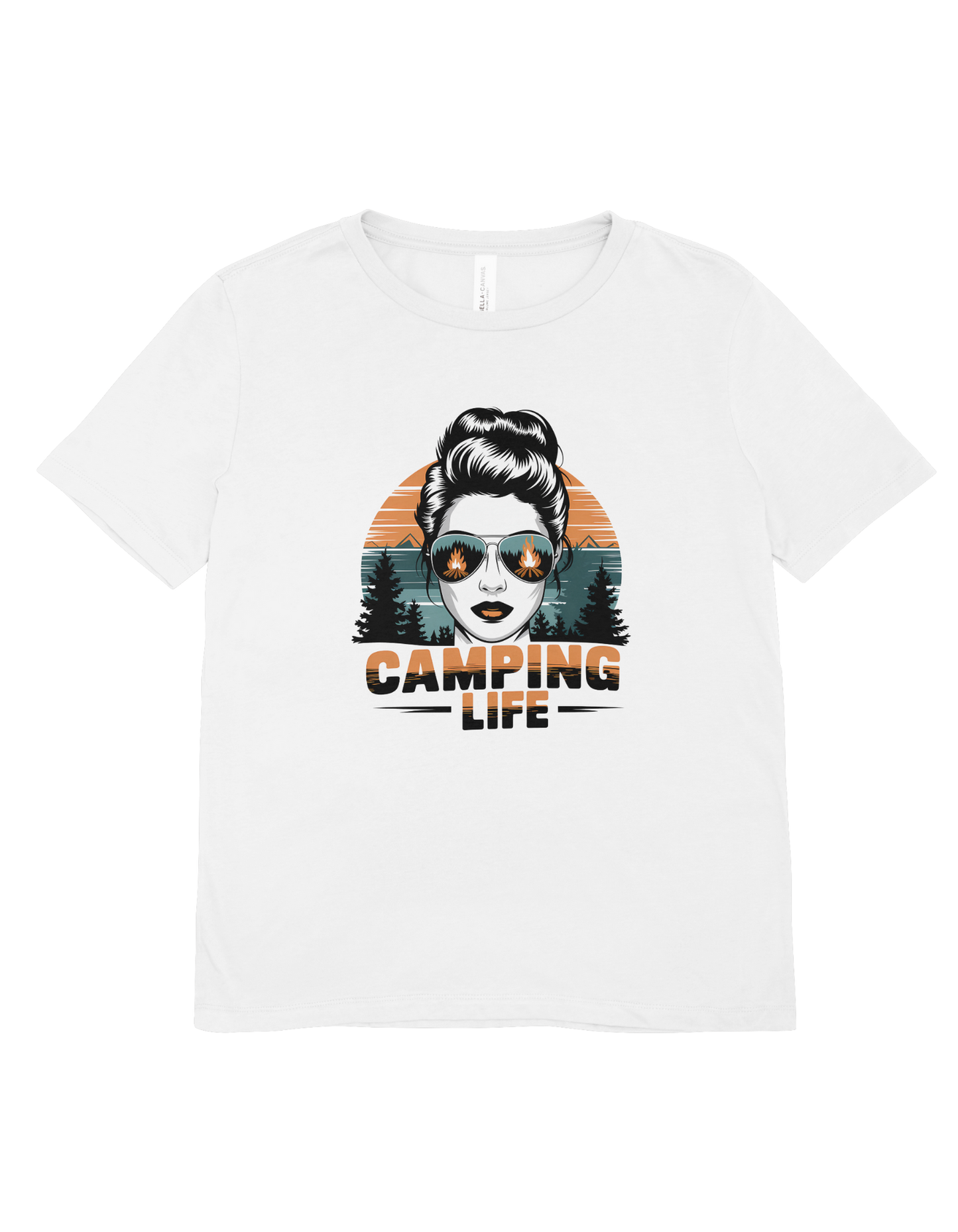 Camping Life Retro T-Shirt - Women's Vintage Outdoor Adventure Graphic Tee - Camping Enthusiast Gift