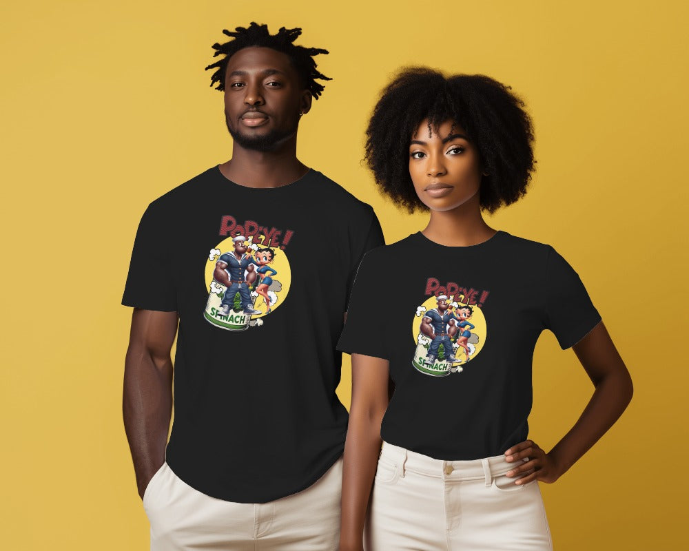 Popeye the Sailor T-Shirt - Vintage Cartoon Character Graphic Tee
