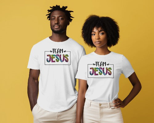 Team Jesus Christian Athletic T-Shirt - Faith Based Sports Workout Tee