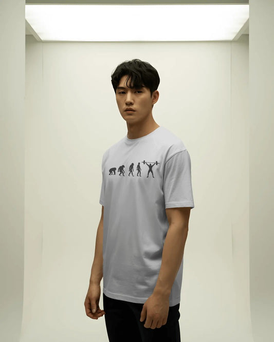 Evolution of Weightlifting Men's T-Shirt - Fitness Evolution Graphic Tee