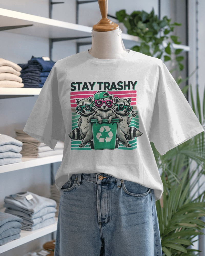 Stay Trashy Raccoon Gang Tee