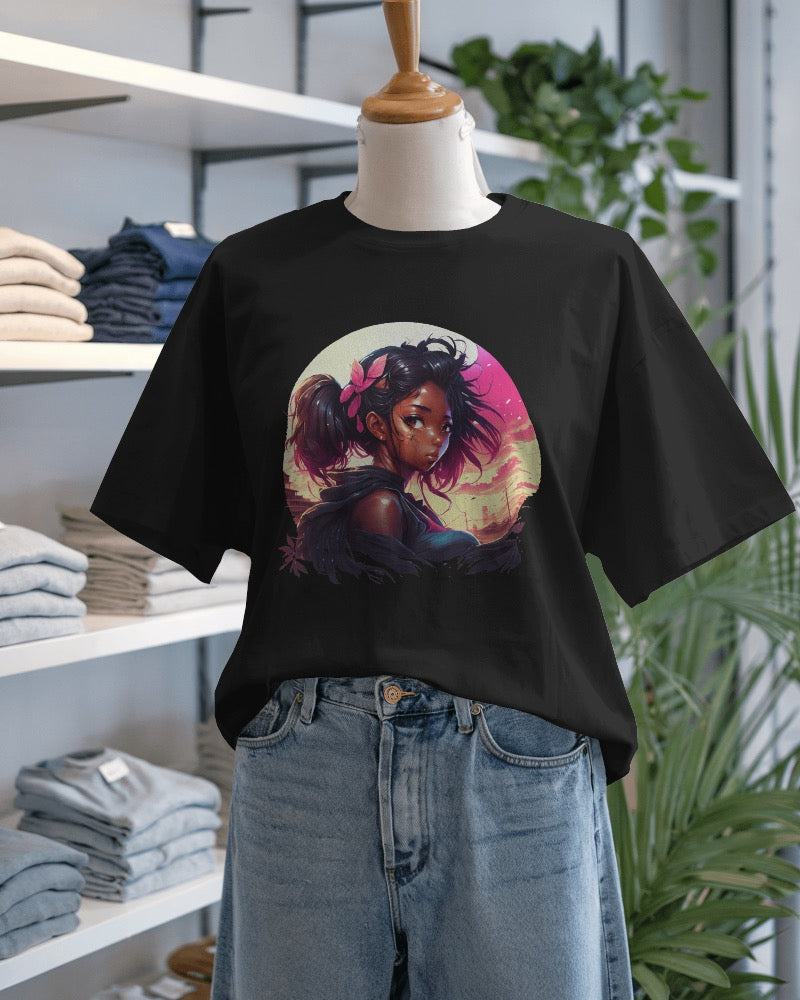 Soul Power Bold Girl Anime Tee