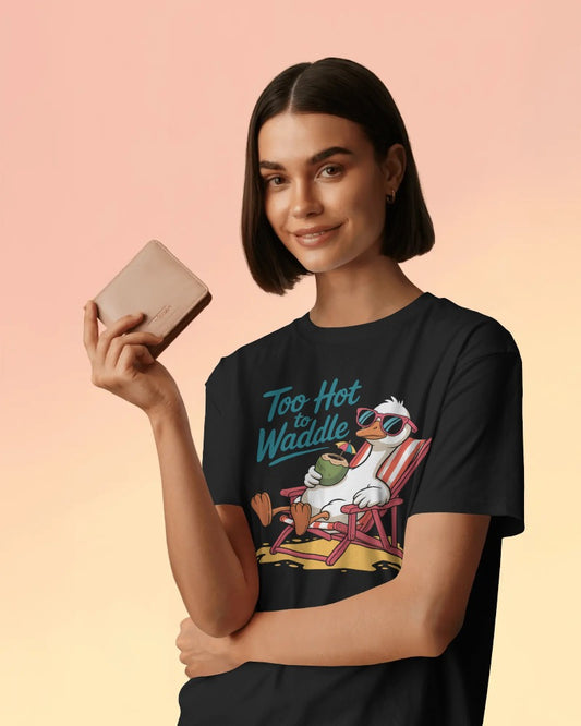 Too Hot to Waddle – Relaxed Goose Beach Tee