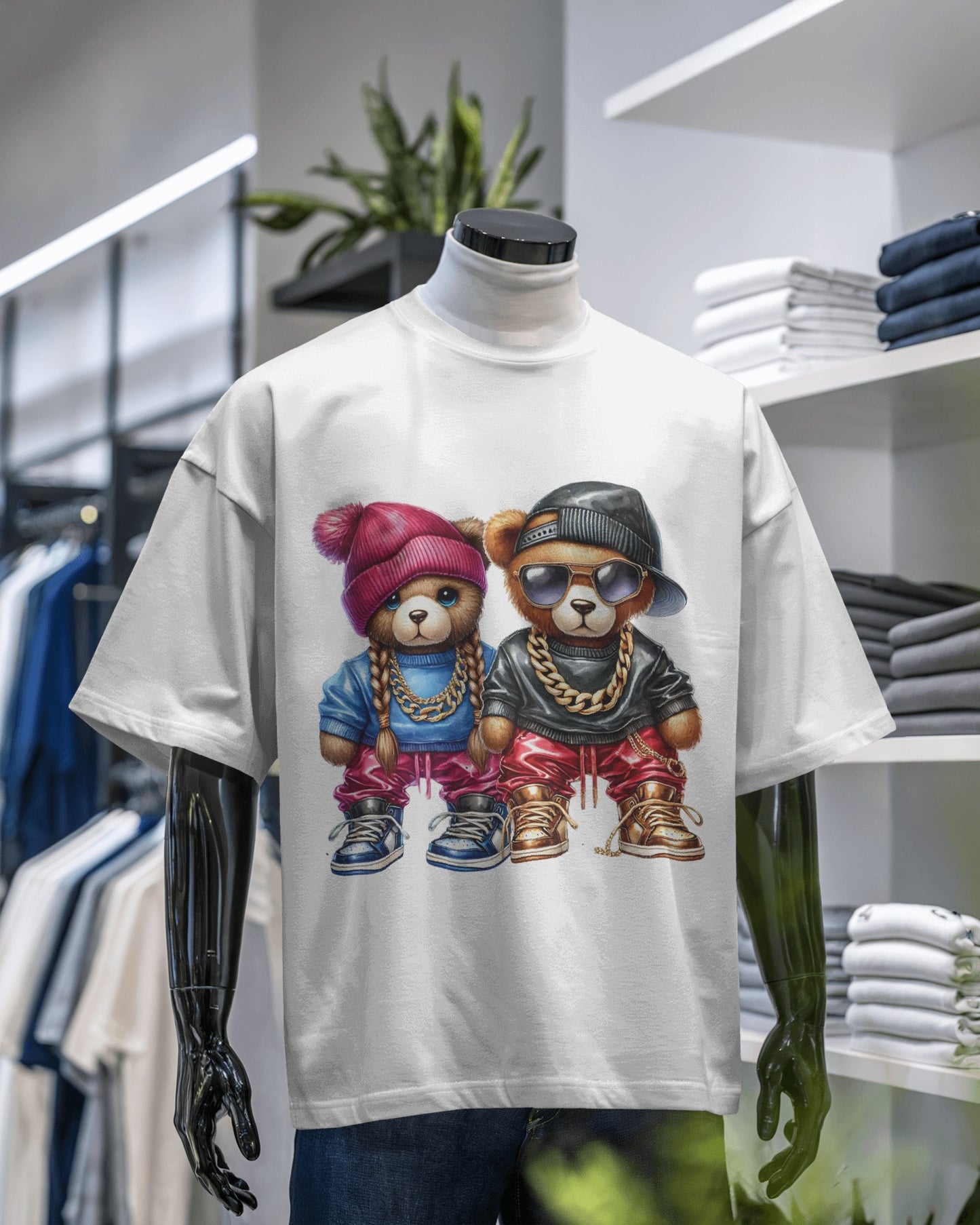 Bearz Wit Chainz Hip Hop Duo Graphic Tee