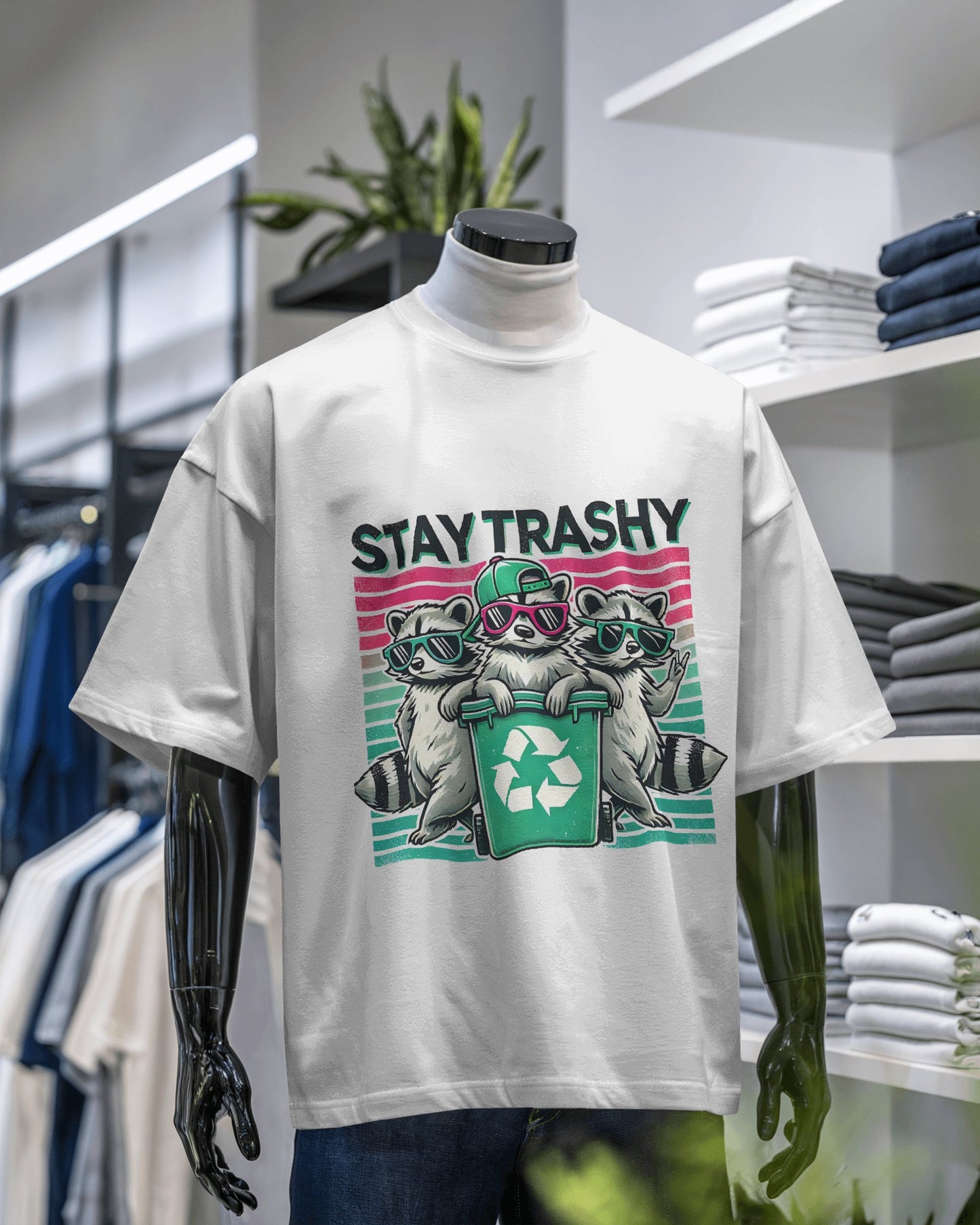 Stay Trashy Raccoon Gang Tee