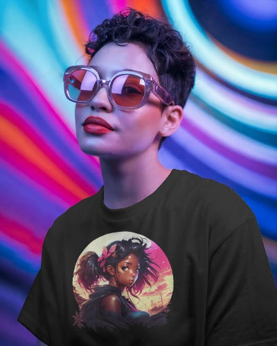 Soul Power Bold Girl Anime Tee