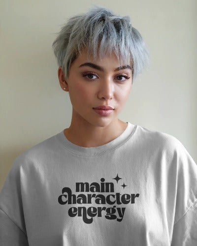 Main Character Energy T-Shirt - Empowerment Slogan Tee for Confident Women