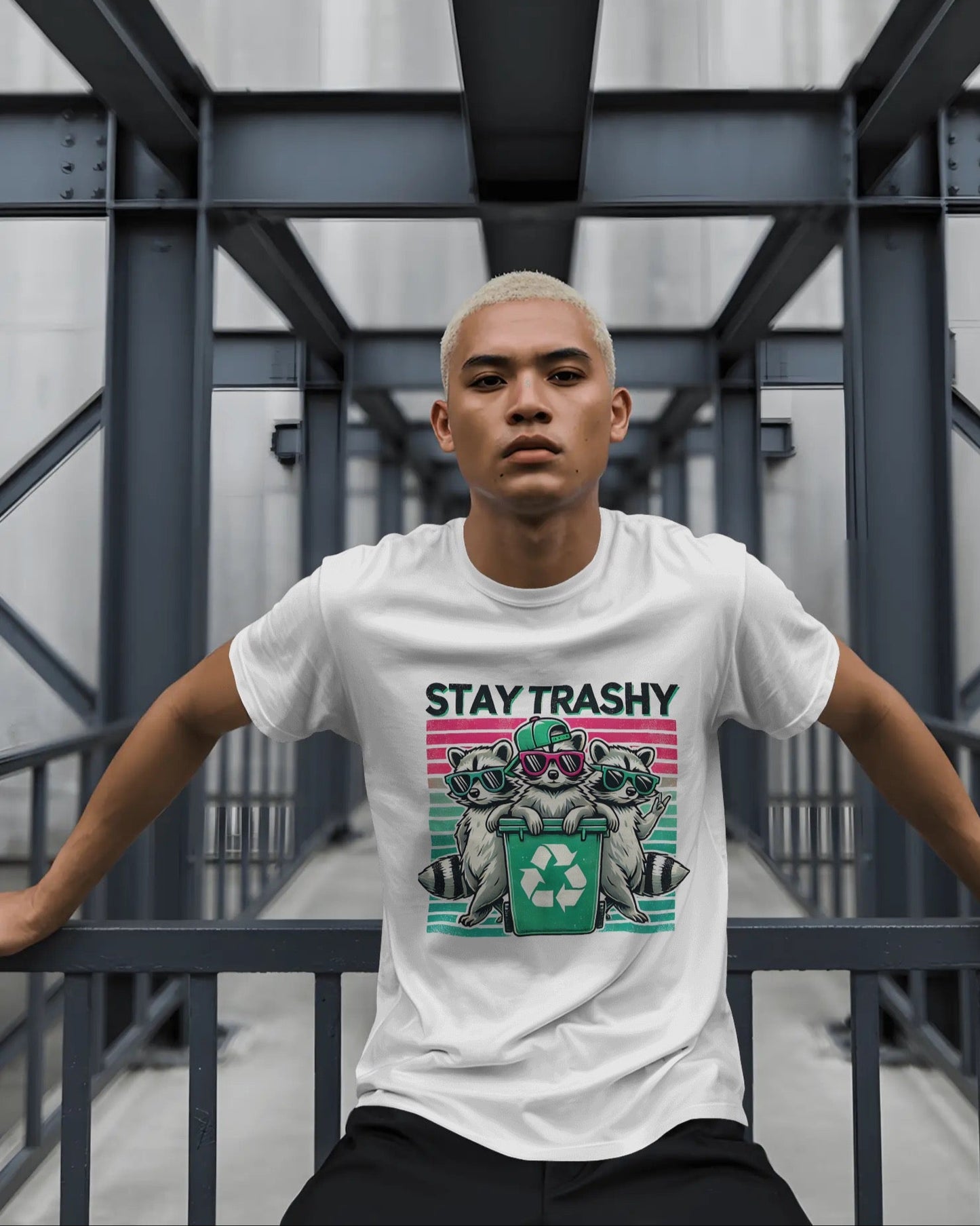 Stay Trashy Raccoon Gang Tee