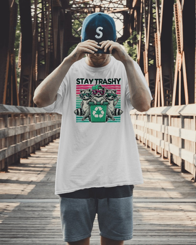 Stay Trashy Raccoon Gang Tee