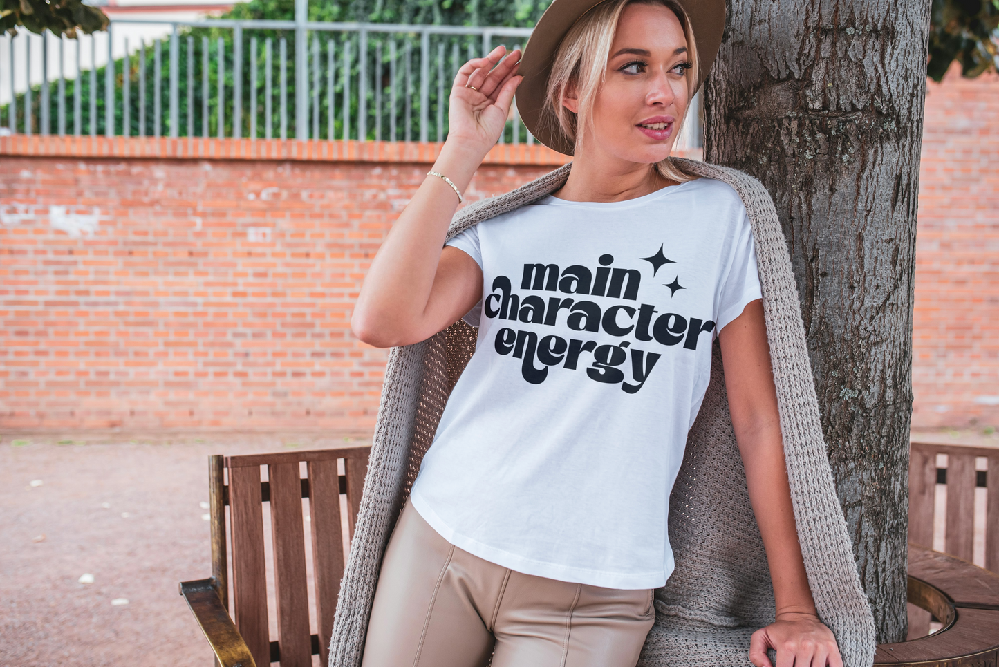 Main Character Energy T-Shirt - Empowerment Slogan Tee for Confident Women