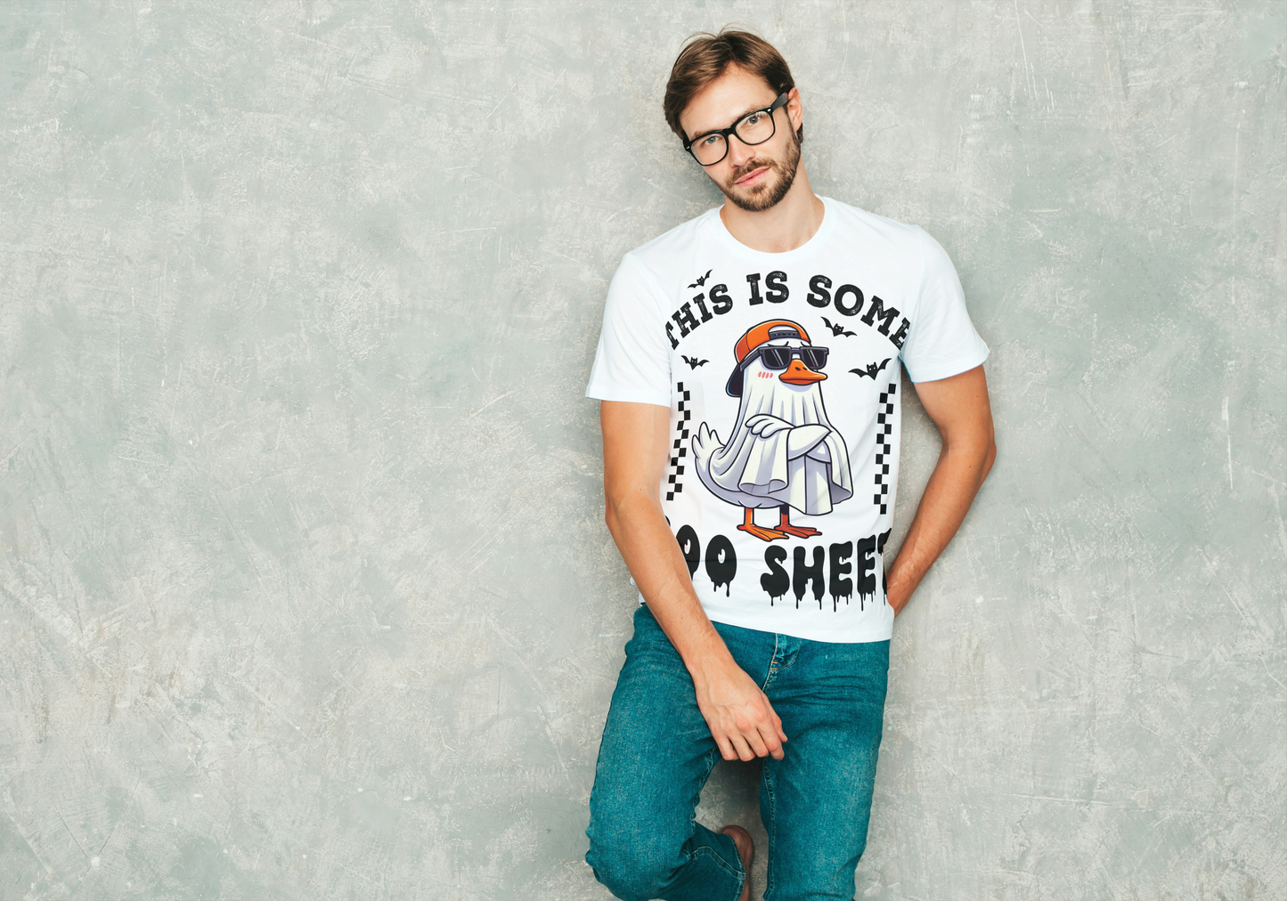 This Is Some Boo Sheet Halloween Pun T-Shirt - Funny Ghost Duck Graphic Tee