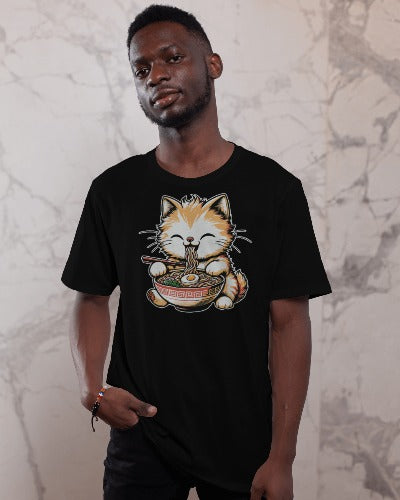 Pho Real Cute Cat Noodle Bowl Graphic Tee