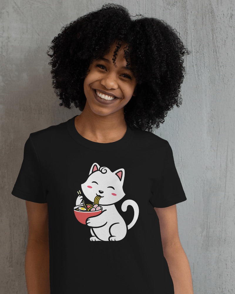 Pho Real Cute Cat Slurpin’ Tee