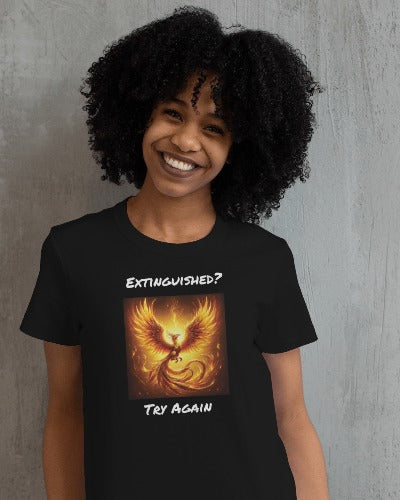 Phoenix Reborn Graphic Tee Extinguished? Try Again!