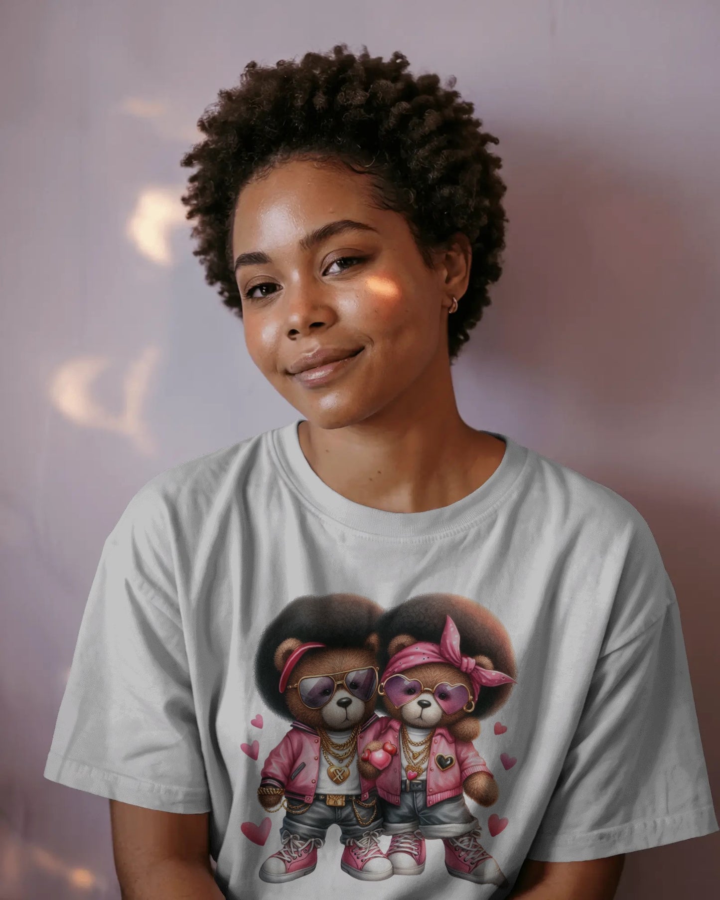 Bear Beats His & Hers Hip Hop Teddy Duo Tee