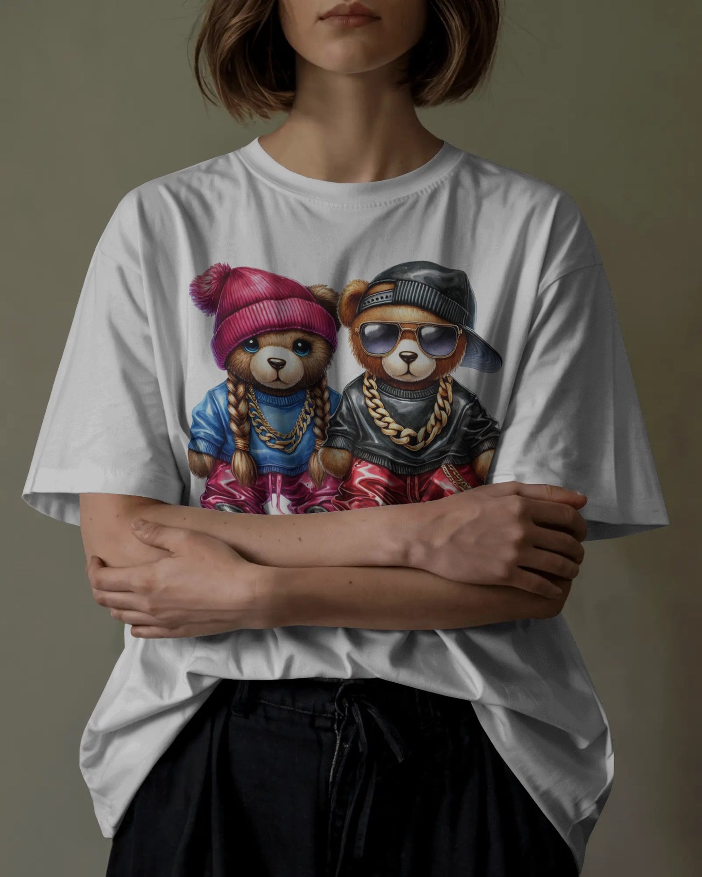 Bearz Wit Chainz Hip Hop Duo Graphic Tee