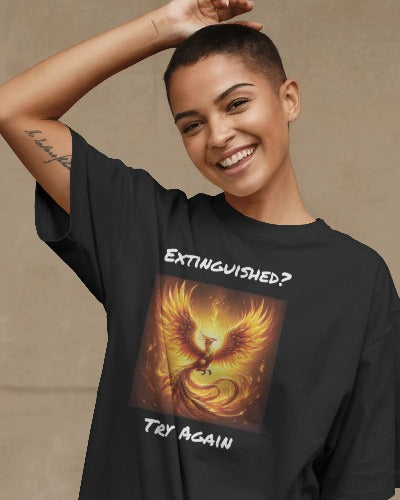 Phoenix Reborn Graphic Tee Extinguished? Try Again!