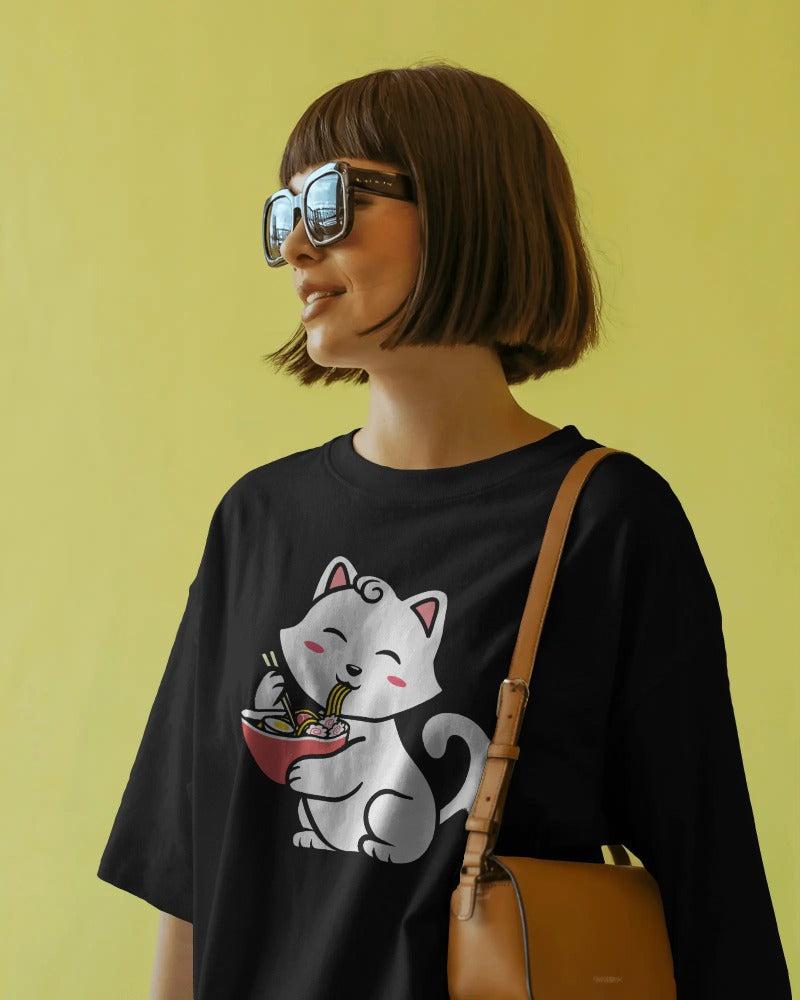 Pho Real Cute Cat Slurpin’ Tee