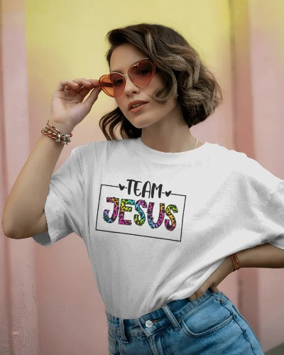 Team Jesus Christian Athletic T-Shirt - Faith Based Sports Workout Tee