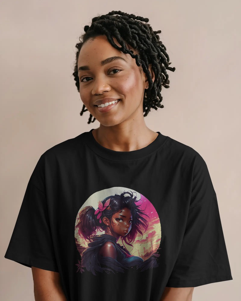 Soul Power Bold Girl Anime Tee