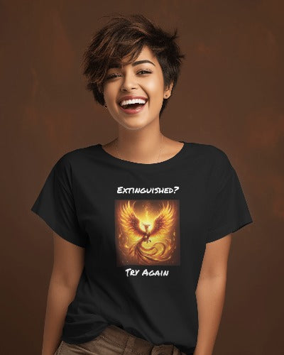 Phoenix Reborn Graphic Tee Extinguished? Try Again!