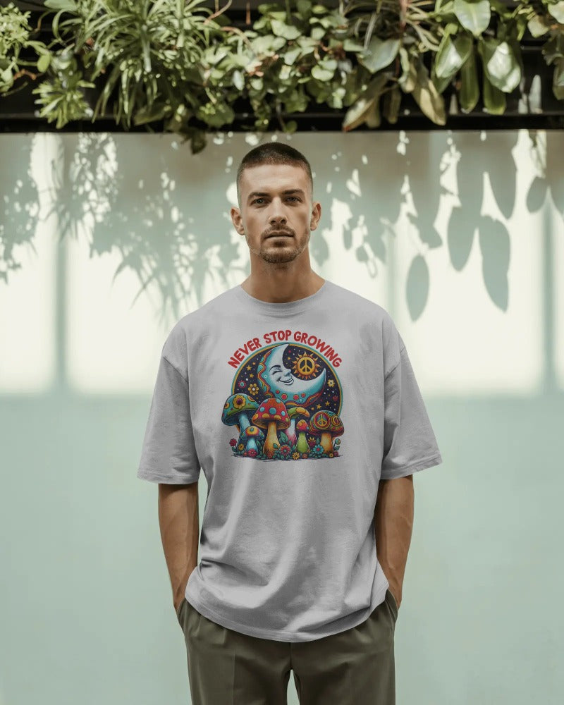 "Never Stop Growing" Trippy Vibes Tee
