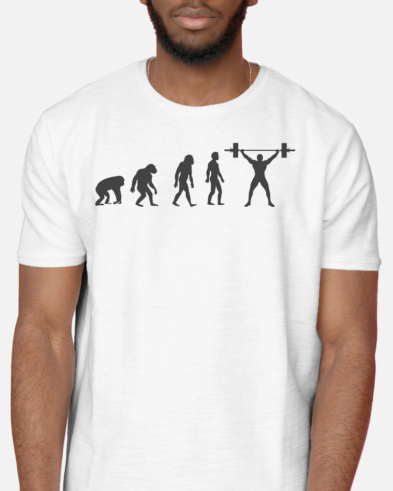 Evolution of Weightlifting Men's T-Shirt - Fitness Evolution Graphic Tee
