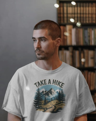 Take A Hike Mountain Adventure T-Shirt - Women's Outdoor Hiking Graphic Tee - Nature Lover Gift