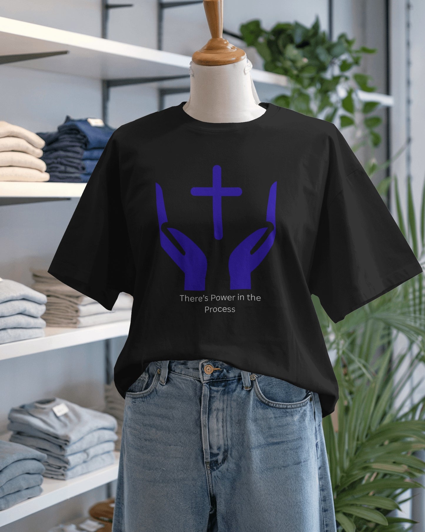 Power in the Process Tee – Prayer Hands Graphic Shirt