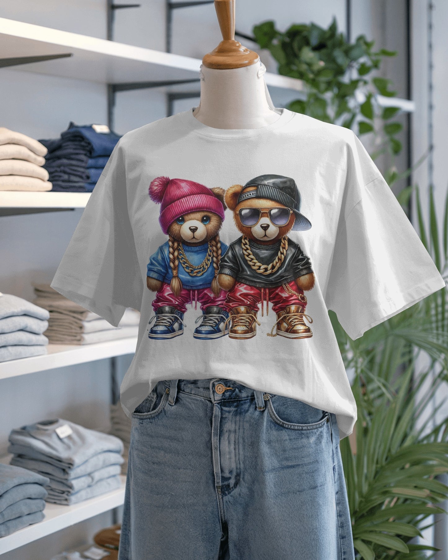 Bearz Wit Chainz Hip Hop Duo Graphic Tee