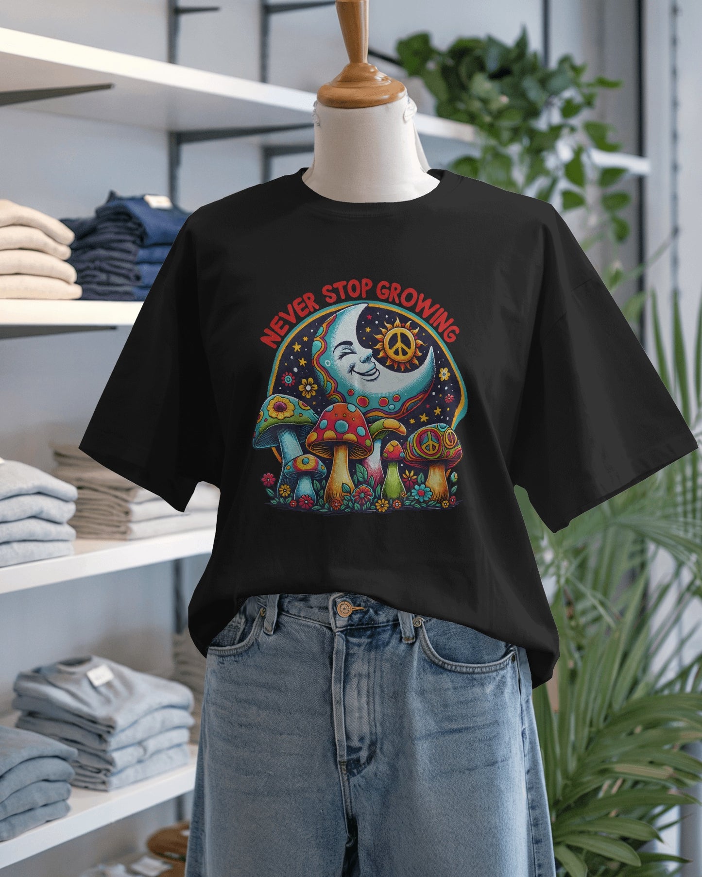 "Never Stop Growing" Trippy Vibes Tee