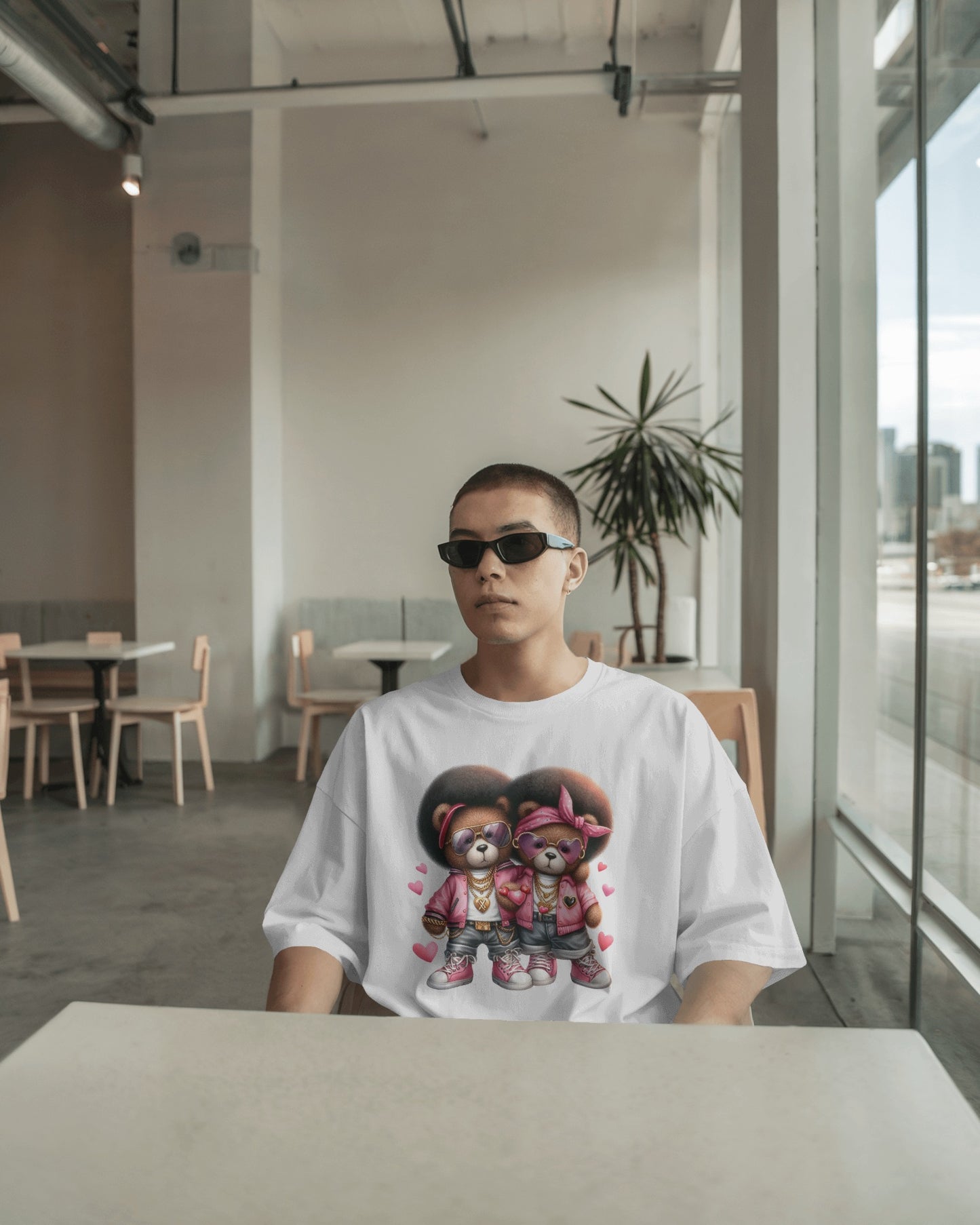 Bear Beats His & Hers Hip Hop Teddy Duo Tee