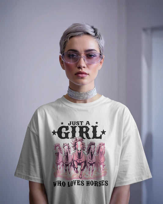 Just a Girl Who Loves Horses Tee