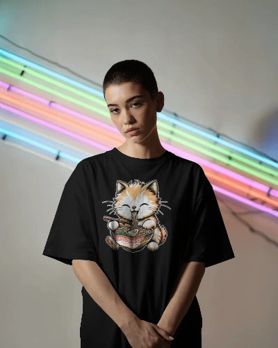 Pho Real Cute Cat Noodle Bowl Graphic Tee
