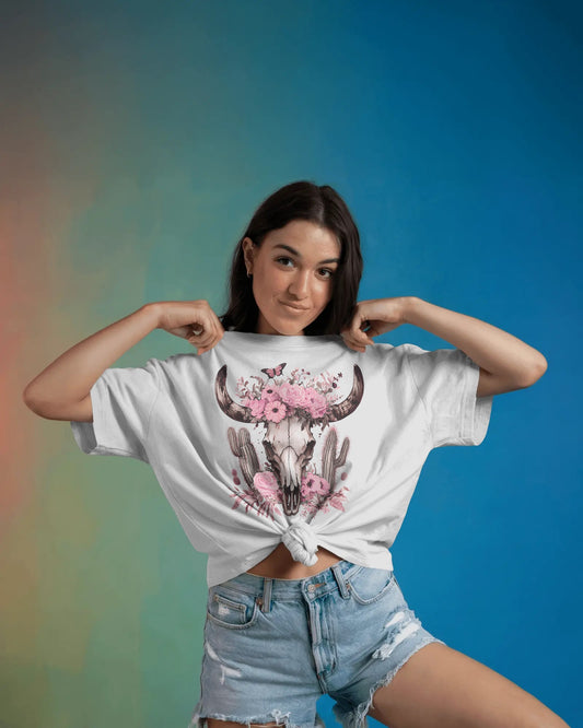 Desert Bloom Bull Tee
