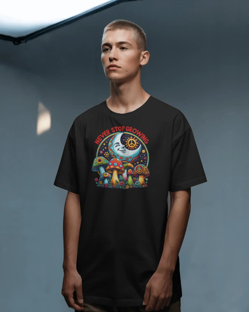 "Never Stop Growing" Trippy Vibes Tee