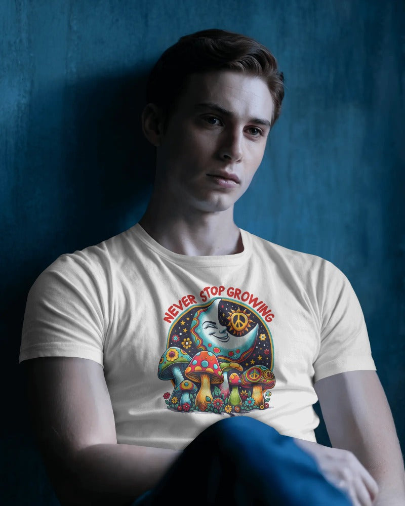 "Never Stop Growing" Trippy Vibes Tee