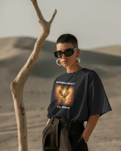 Phoenix Reborn Graphic Tee Extinguished? Try Again!
