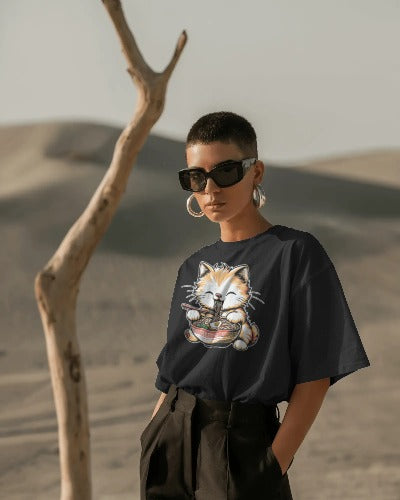 Pho Real Cute Cat Noodle Bowl Graphic Tee
