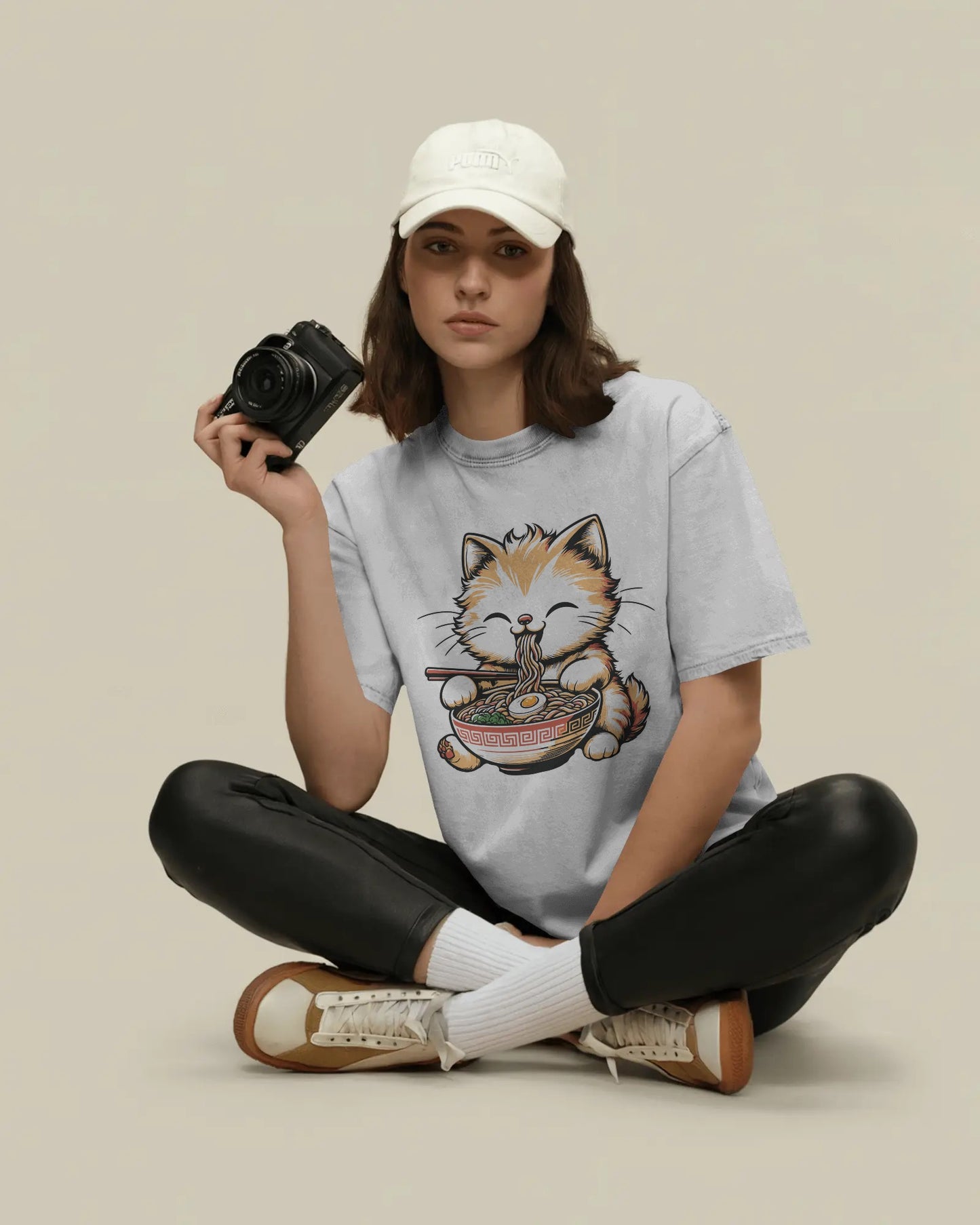 Pho Real Cute Cat Noodle Bowl Graphic Tee