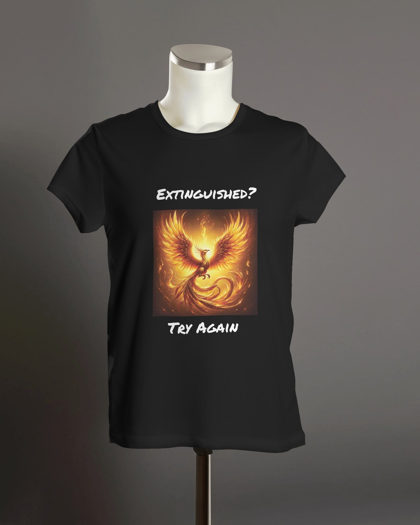 Phoenix Reborn Graphic Tee Extinguished? Try Again!