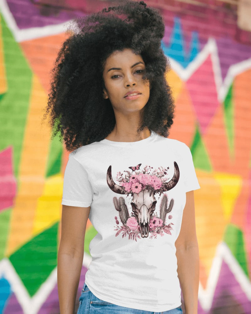 Desert Bloom Bull Tee