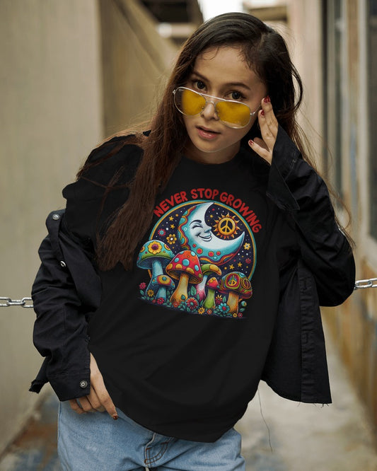 "Never Stop Growing" Trippy Vibes Tee
