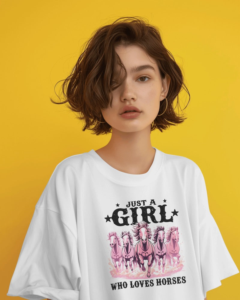 Just a Girl Who Loves Horses Tee